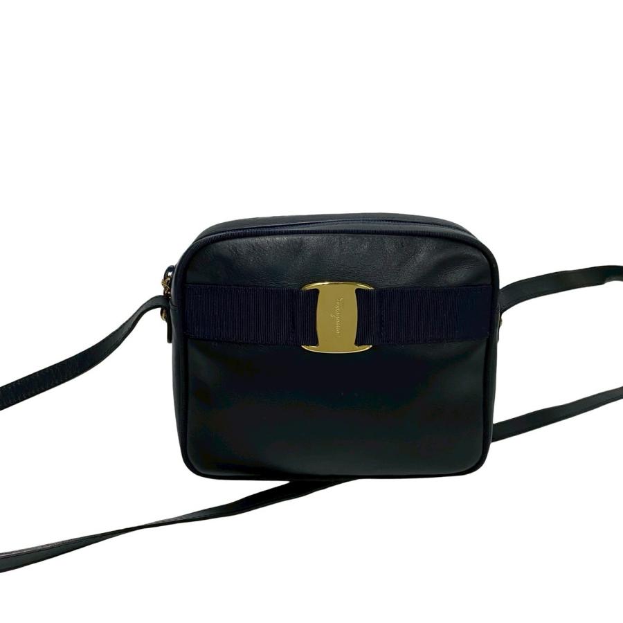 極 美品 袋付 Salvatore Ferragamo サルヴァトーレフェラガモ ヴァラ