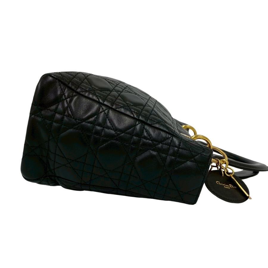 極 美品 袋付 Christian Dior ディオール レディディオール カナージュ