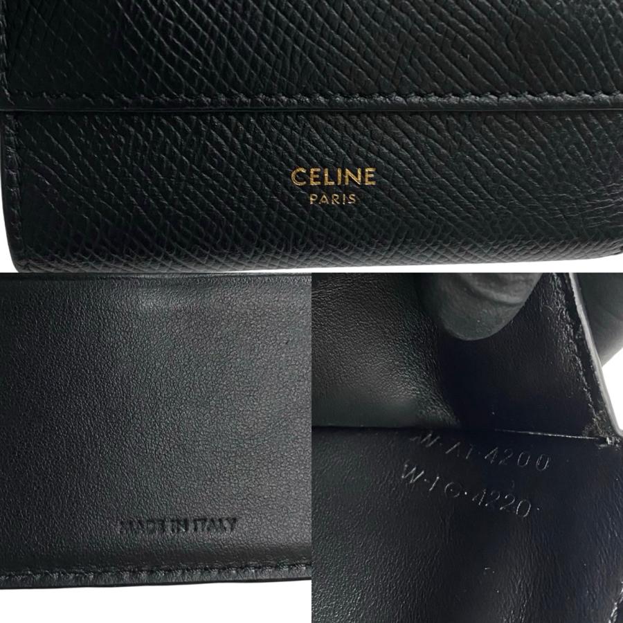 CELINE ほぼ未使用 セリーヌ スモール トリフォールド CELINE ほぼ未使用 セリーヌ スモール トリフォールド