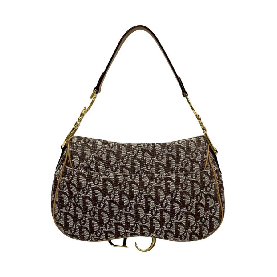 【美品】ディオール　ハンドバッグ　トロッター金具　CD金具　肩掛け　レザー　黒色 極 美品 袋付 Christian Dior ディオール CD ロゴ金具