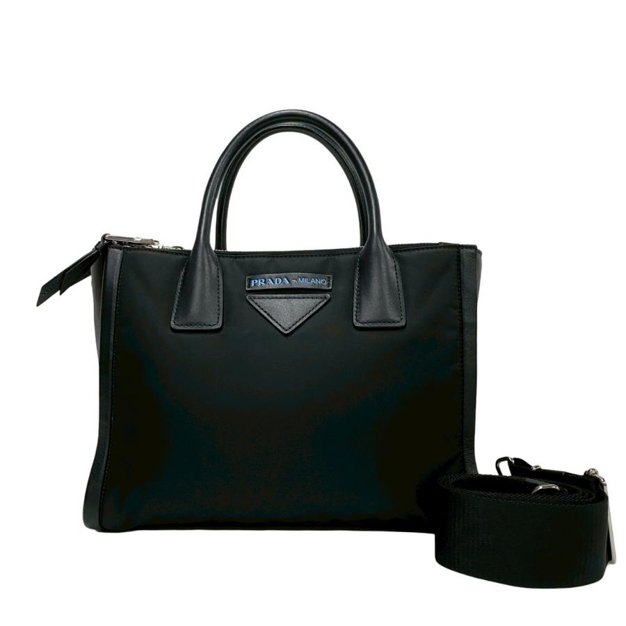 PRADA 極 美品 プラダ コンセプト 2way バッグ ナイロン レザー PRADA 極 美品 プラダ コンセプト 2way バッグ ナイロン レザー