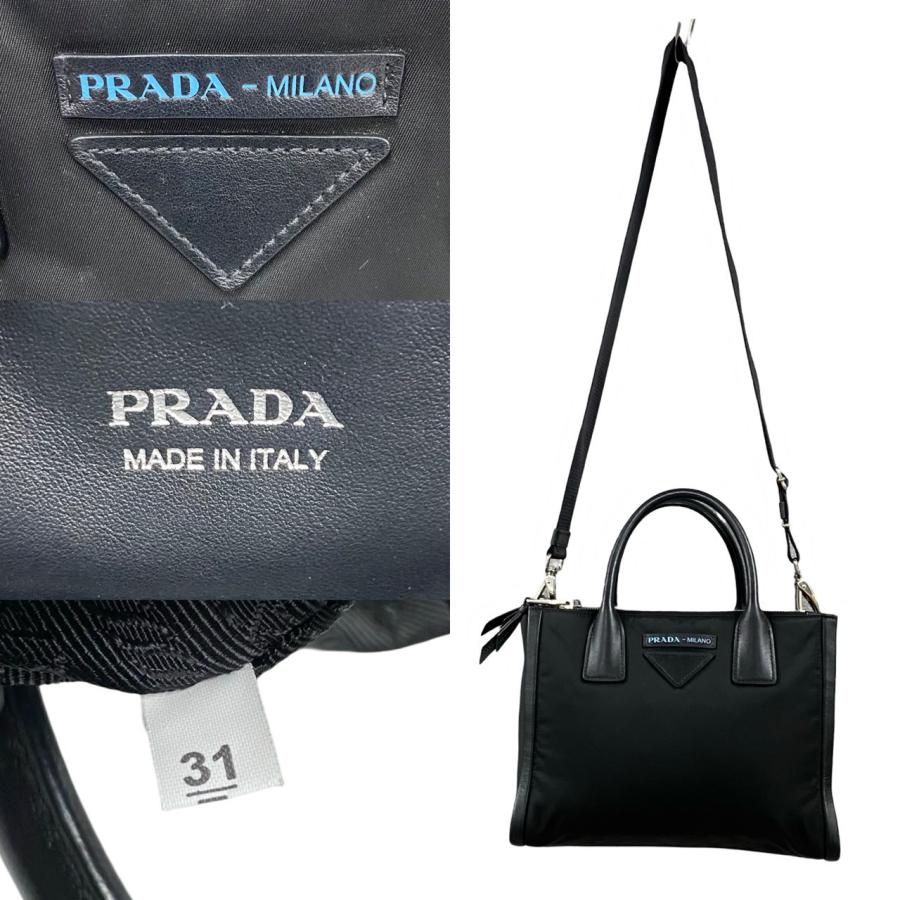 PRADA 極 美品 プラダ コンセプト 2way バッグ ナイロン レザー PRADA 極 美品 プラダ コンセプト 2way バッグ ナイロン レザー