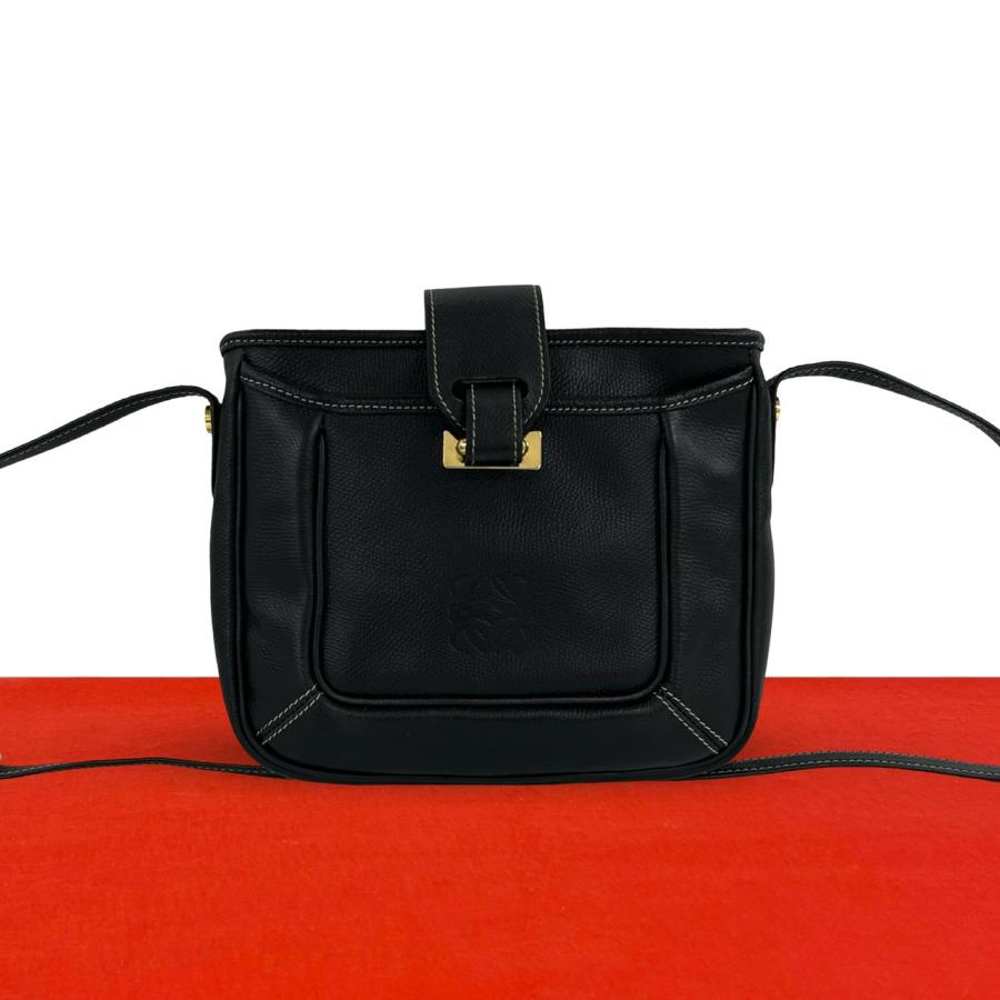 LOEWE（ロエベ） 極 美品 希少品 ヴィンテージ アナグラム レザー 本革 