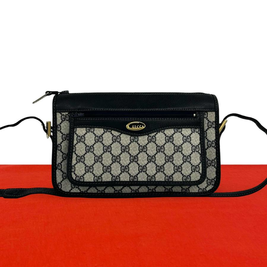 グッチ ショルダーバッグ サコッシュ GGキャンバス GG柄 ロゴ金具