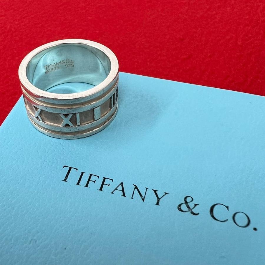 極 美品 TIFFANY&Co. ティファニー ヴィンテージ アトラス ワイド リング シルバー925 指輪 アクセサリー 18号 シルバー 03101 TIFFANY&Co.（ティファニー） 極 美品 ヴィンテージ アトラス ワイド