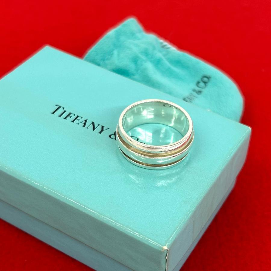 TIFFANY&Co.（ティファニー） 極 美品 箱 袋付き グルーブド ダブル 