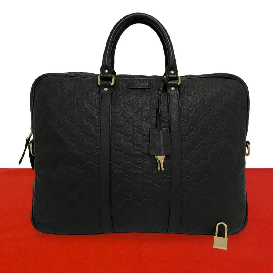 GUCCI（グッチ） 極 美品 希少品 グッチシマ GG ロゴ 柄 レザー 本革