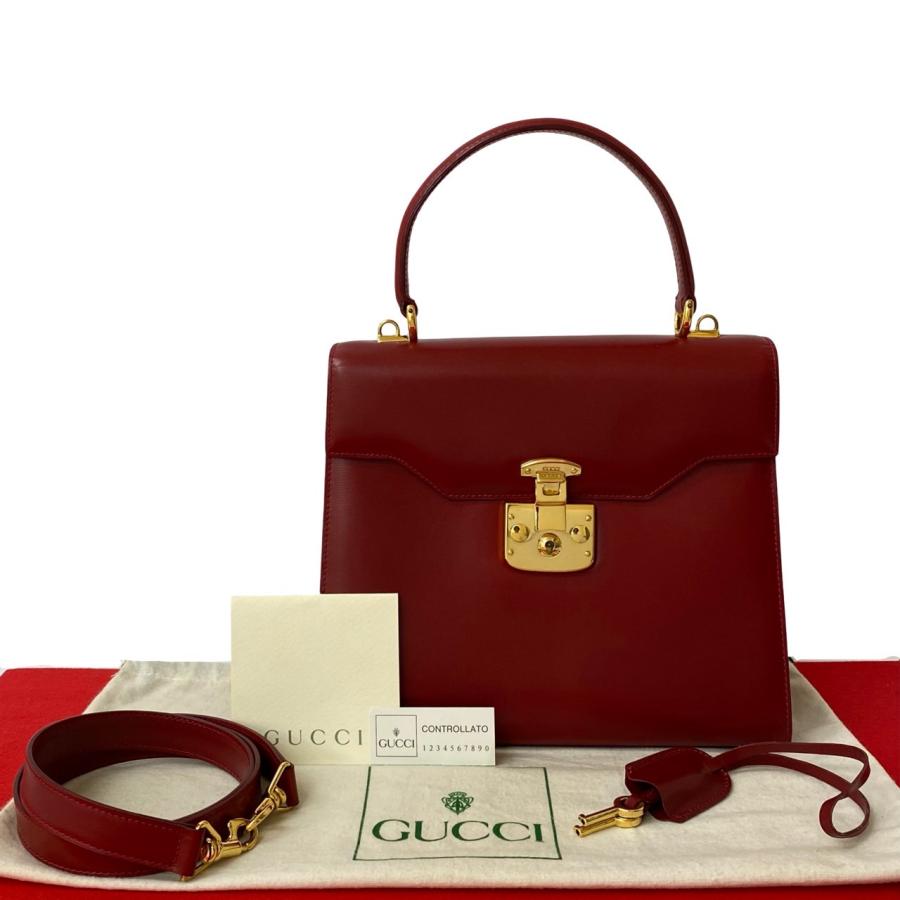 GUCCI 極 美品 袋付 グッチ オールドグッチ ヴィンテージ レディロック  
