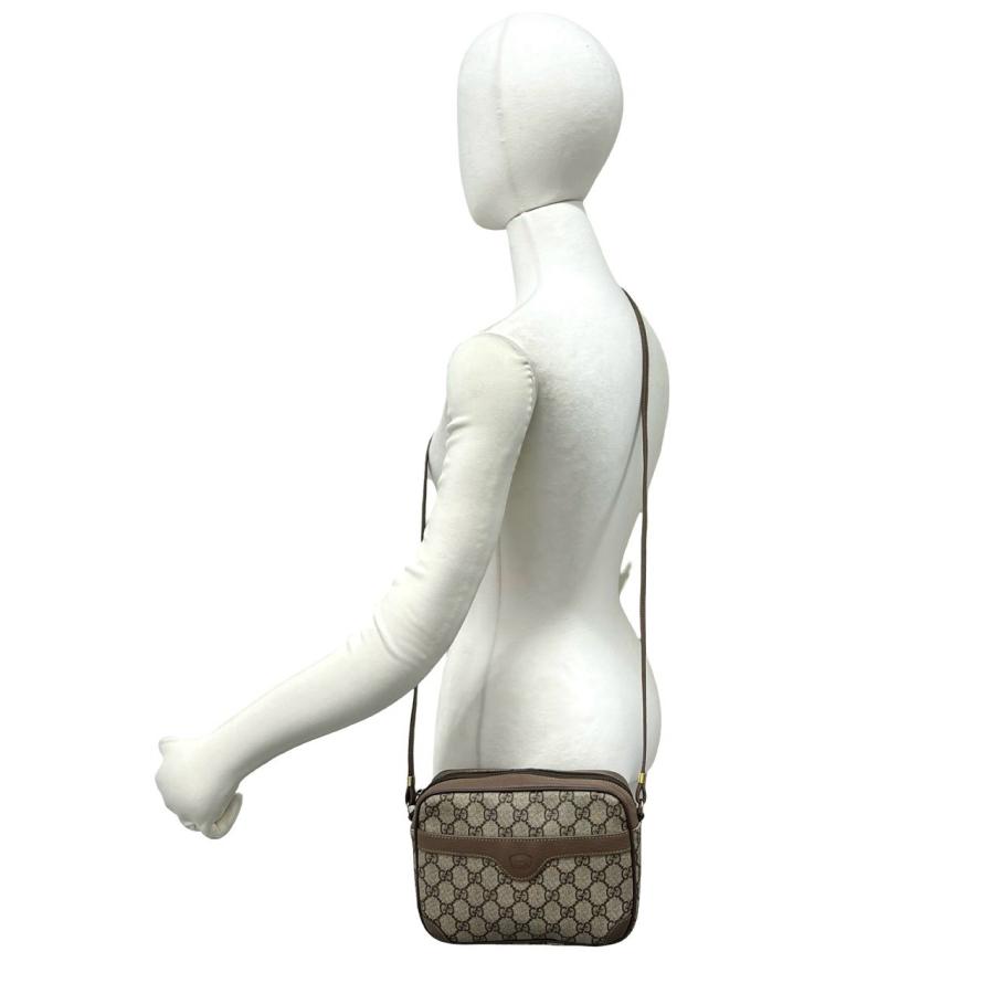 GUCCI GGキャンバス　レザー　オールドグッチ　 ショルダーバッグ　ロゴ GUCCI（グッチ） 極 美品 希少品 オールドグッチ ヴィンテージ GG 柄