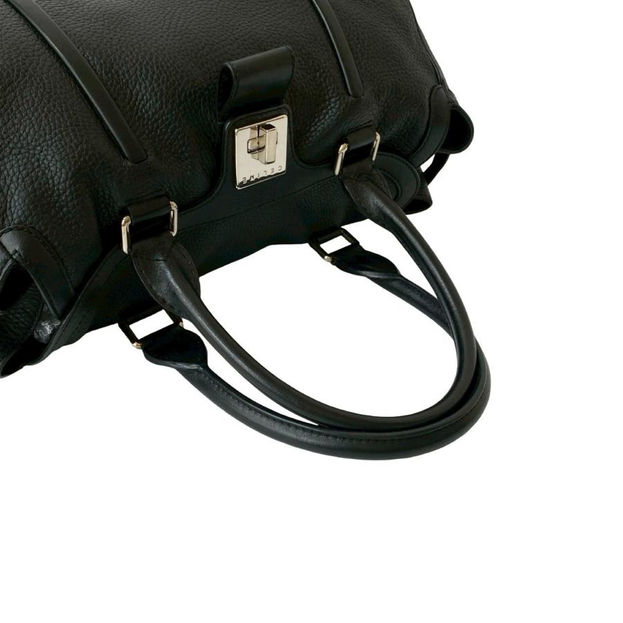 CELINE（セリーヌ） 極 美品 ロゴ 金具 レザー 本革 ターンロック
