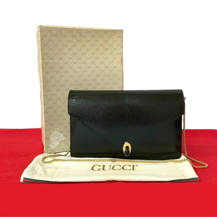 GUCCI（グッチ） 極 美品 箱 袋付 オールドグッチ ヴィンテージ レザー