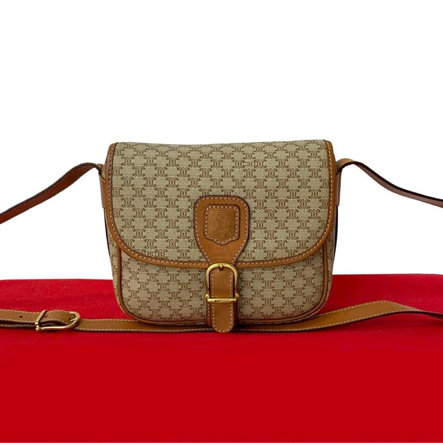 【未使用・極美品・稼動】セリーヌ CELINE ブラゾン マカダム トリオンフ CELINE 極 美品 セリーヌ ヴィンテージ マカダム ブラゾン