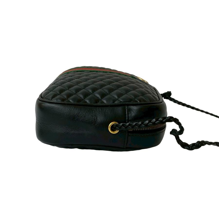 GUCCI 極 美品 希少品 グッチ GGマーモント ロゴ 金具 キルティング 