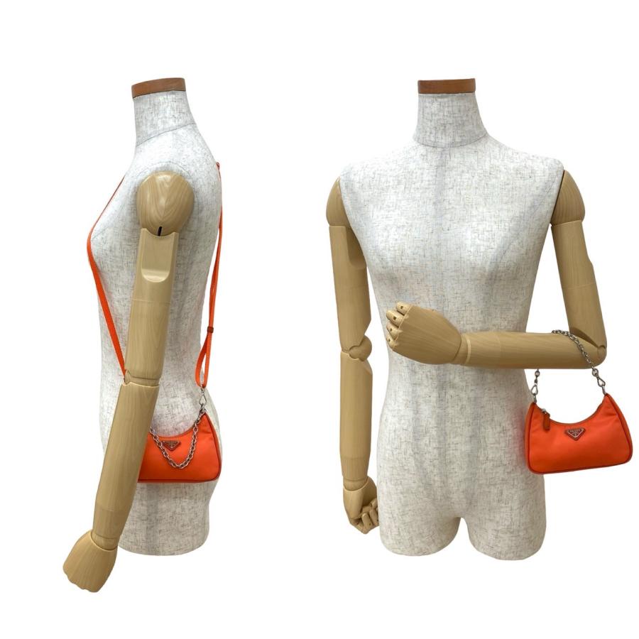 PRADA（プラダ） 未使用保管品 三角ロゴ 金具 ナイロン 2way チェーン