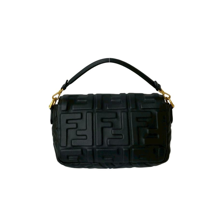 FENDI（フェンディ） ほぼ未使用 マンマバケット FF ロゴ 金具 レザー