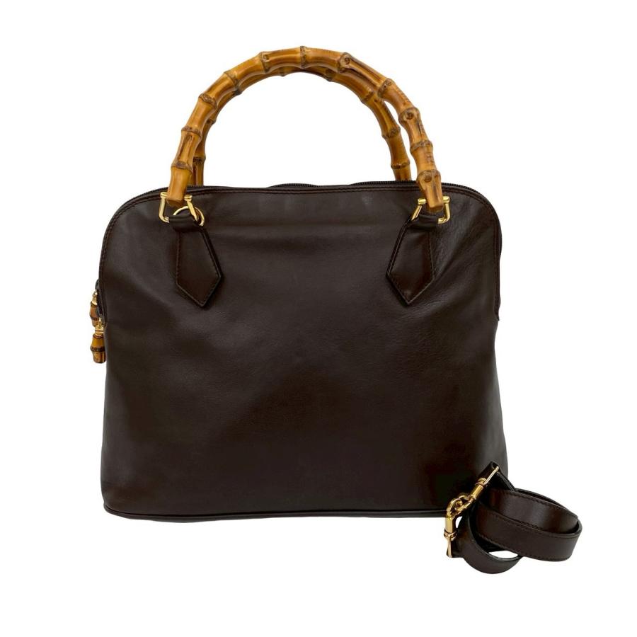 GUCCI オールドグッチ ハンドバッグ バンブー ブラウン　茶レザー 楽天市場】新品同様 グッチ バンブー ショルダー ハンドバッグ