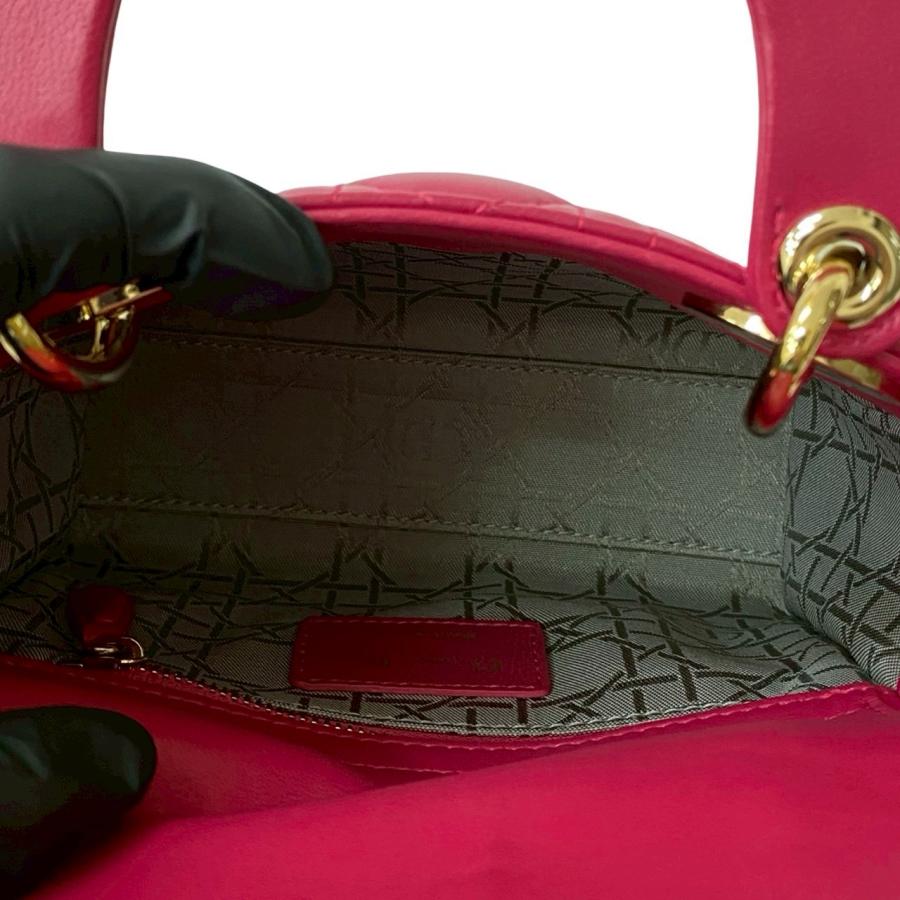 Christian Dior ディオール ショルダー保存袋付　レディディオール 極 美品 袋付 Christian Dior ディオール レディディオール