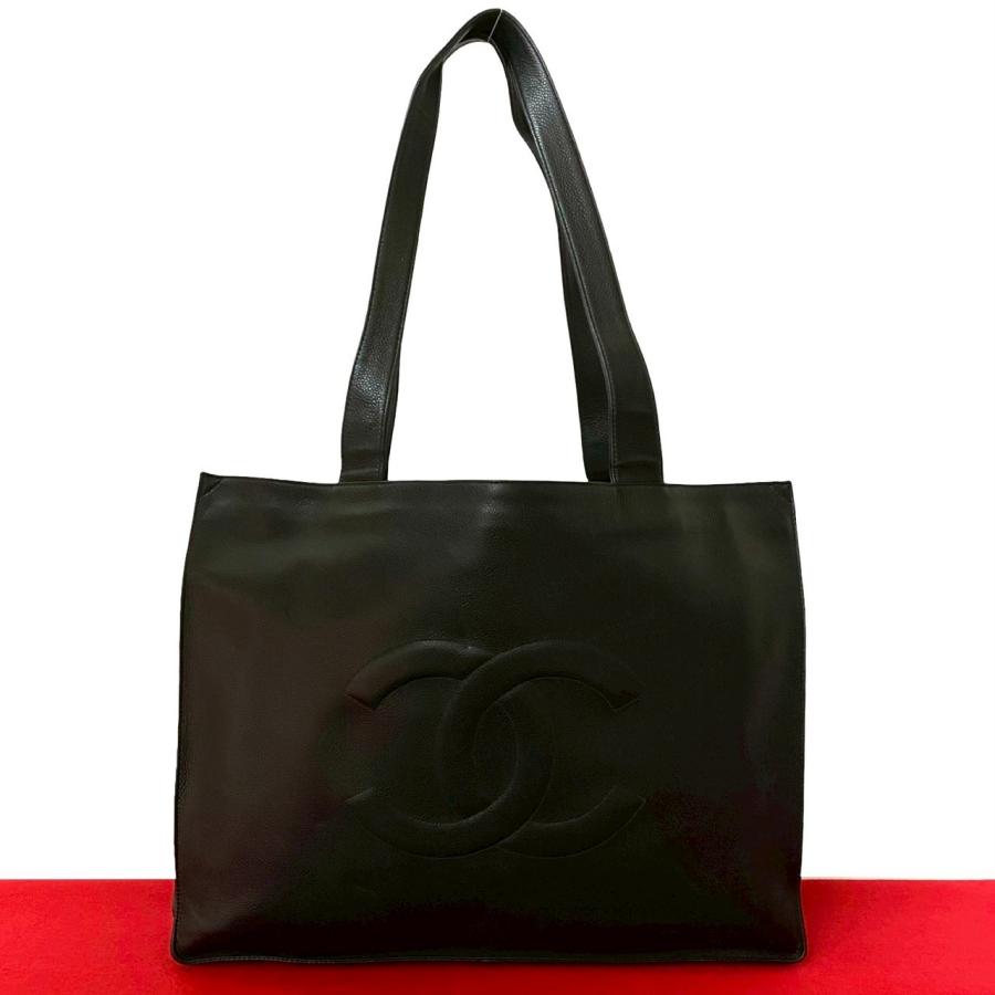 CHANEL 極 美品 シール 4番台 シャネル デカココマーク マットキャビア 