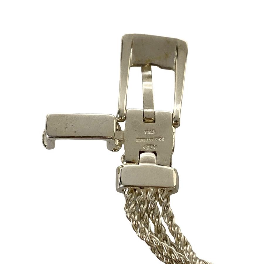 極 美品 TIFFANY&Co. ティファニー Tロープ ベルトネックレス シルバー925 ネックレス ペンダント メンズ レディース シルバー 45247_2