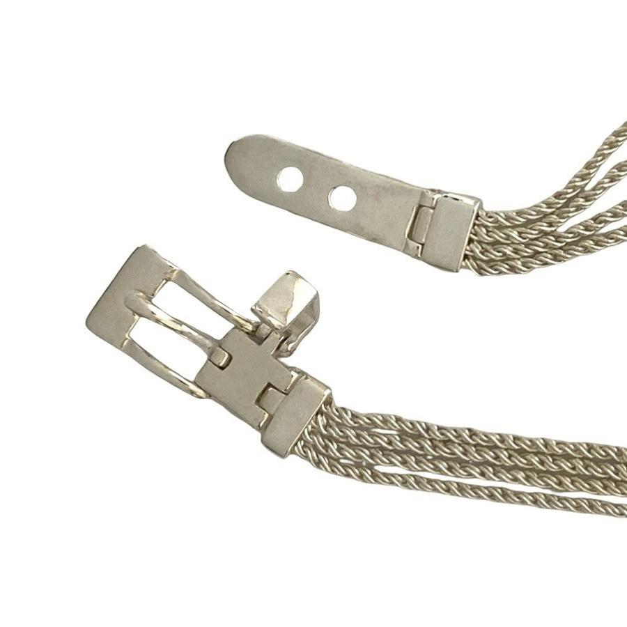 極 美品 TIFFANY&Co. ティファニー Tロープ ベルトネックレス シルバー925 ネックレス ペンダント メンズ レディース シルバー 45247_3