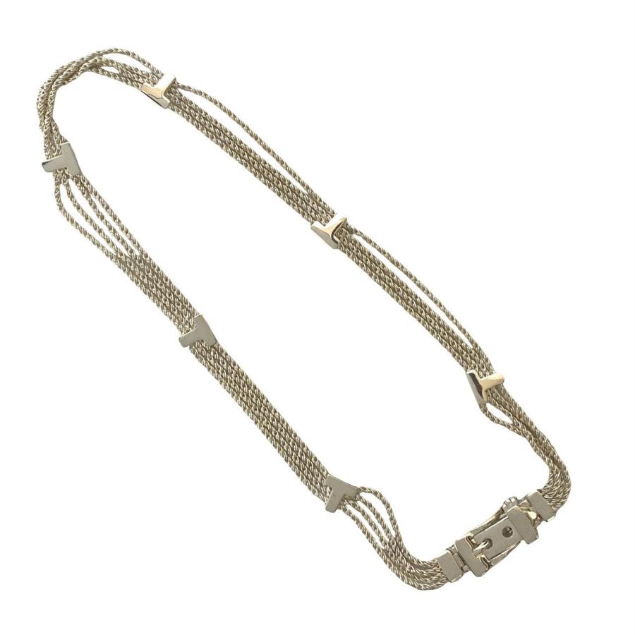 TIFFANY&Co.（ティファニー） 極 美品 Tロープ ベルトネックレス