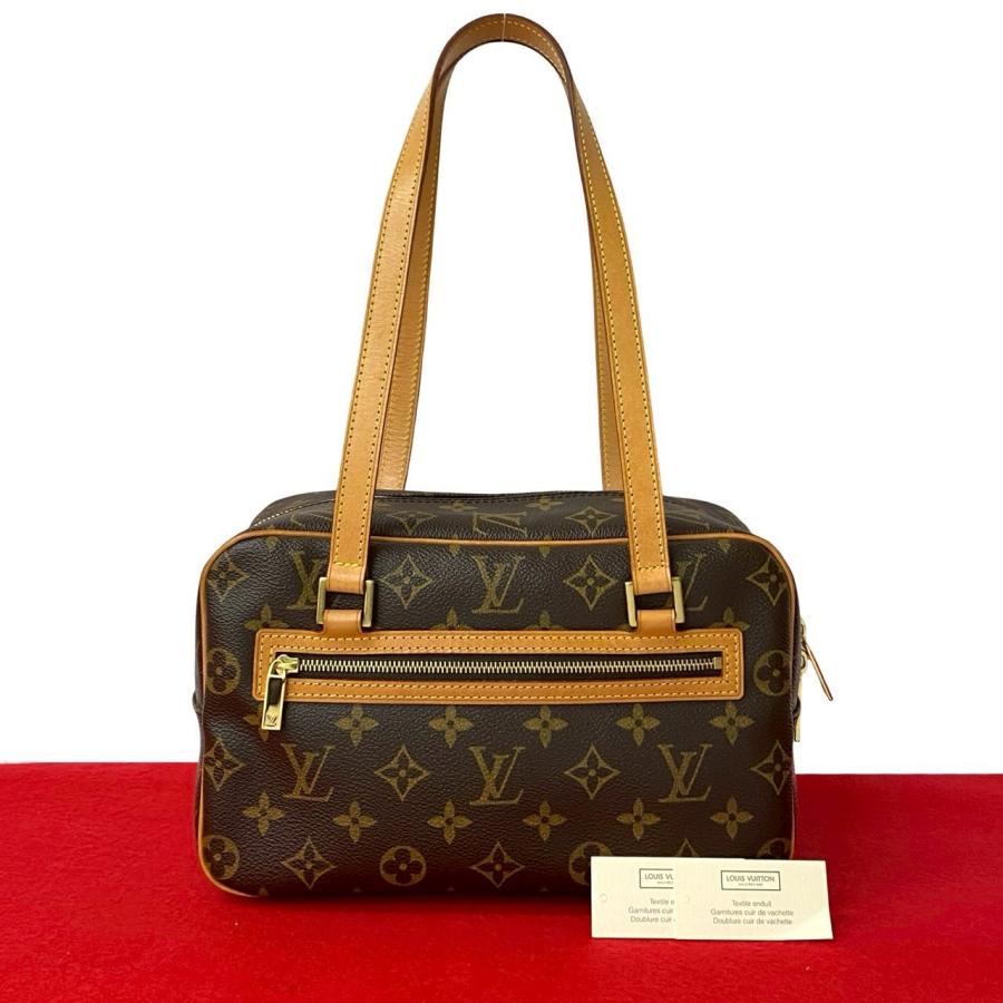 LOUIS VUITTON 極 美品 ルイヴィトン ヴィンテージ シテ MM モノグラム 