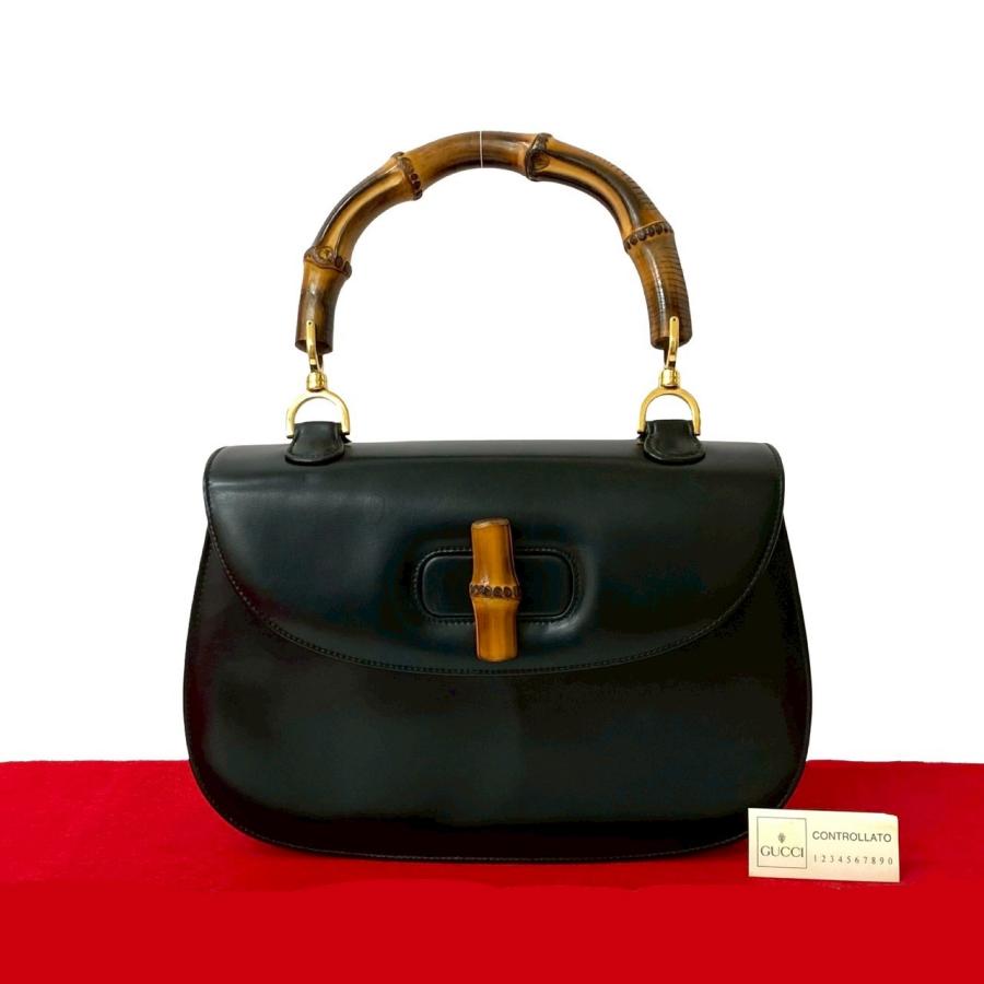 GUCCI 極 美品 グッチ オールドグッチ ヴィンテージ バンブー