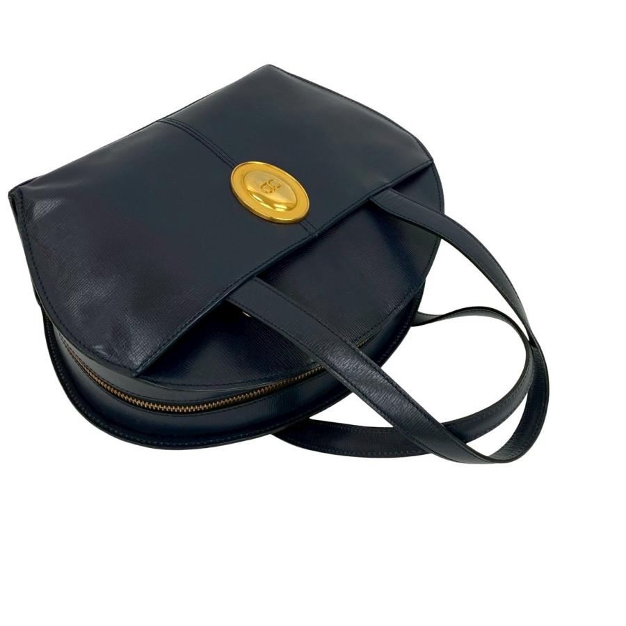 極 美品 Christian Dior クリスチャンディオール CD ロゴ 金具 レザー