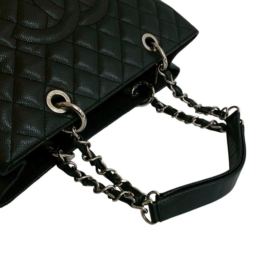 CHANELシャネル ナイロン チェーン トートバッグ ブラウン シール有 CHANEL（シャネル） 極 美品 カード シール有 17番台 マトラッセ GST