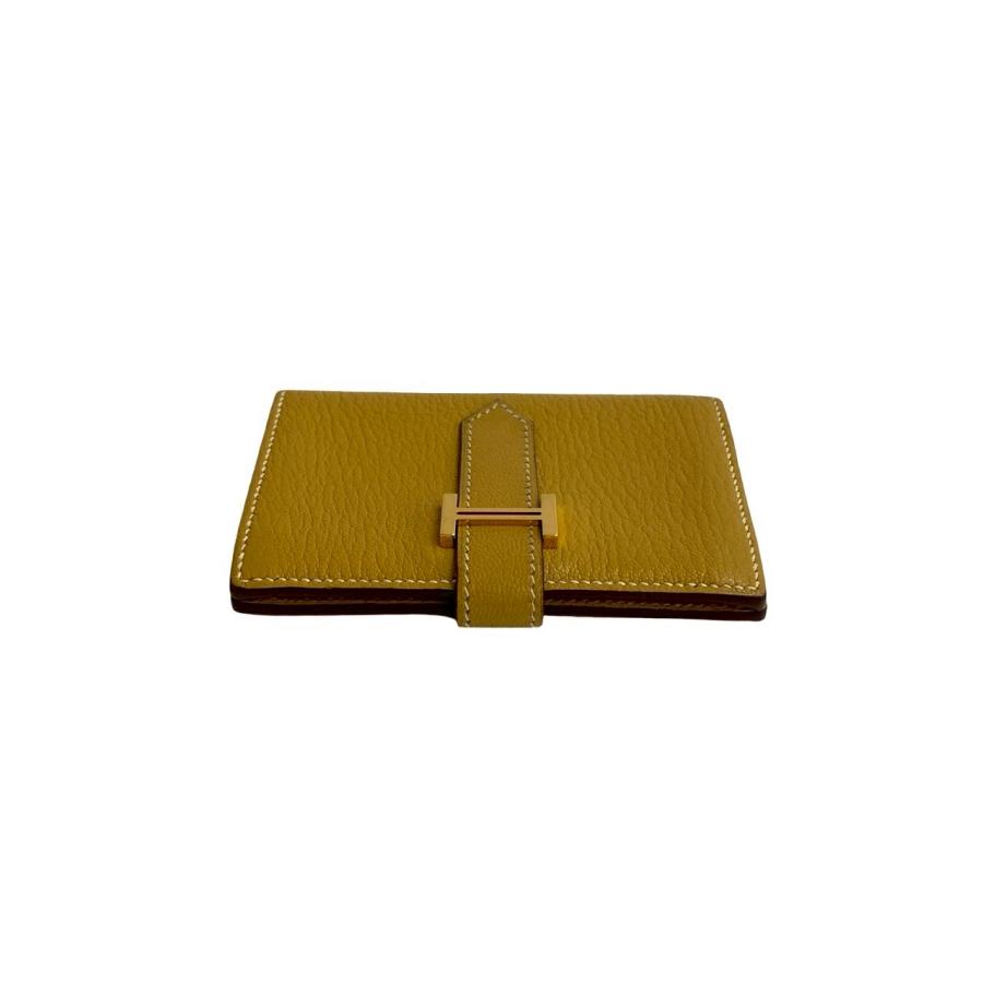 HERMES（エルメス） 極 美品 □L 刻印 ベアン ミニ シェーブル レザー