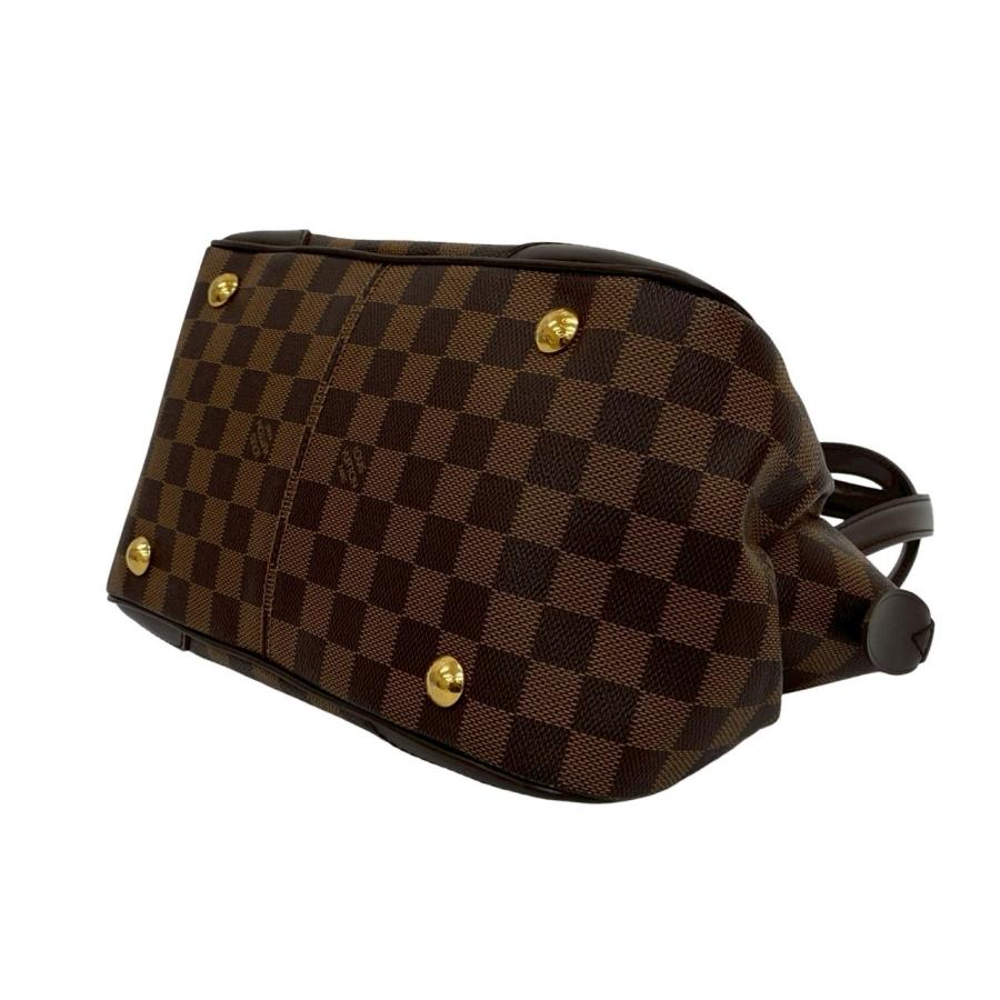 極 美品 希少品 LOUIS VUITTON ルイヴィトン ヴェローナ PM ダミエ レザー 本革 ハンドバッグ トートバッグ ブラウン 茶 23277