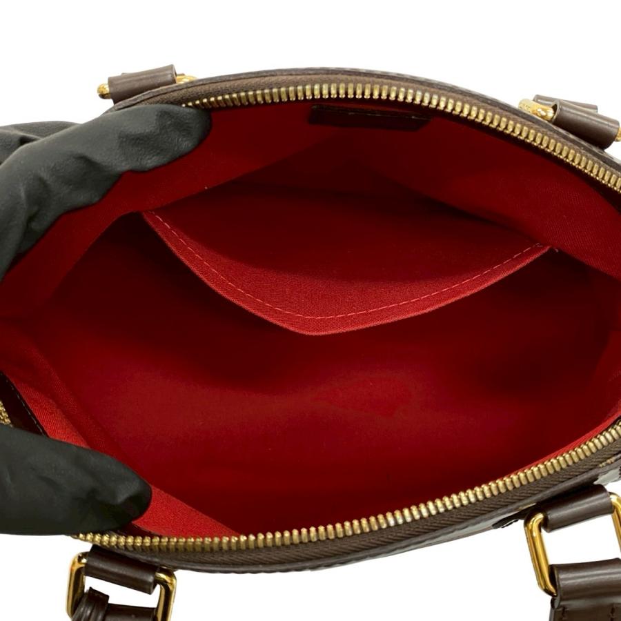 極 美品 希少品 LOUIS VUITTON ルイヴィトン ヴェローナ PM ダミエ レザー 本革 ハンドバッグ トートバッグ ブラウン 茶 23277