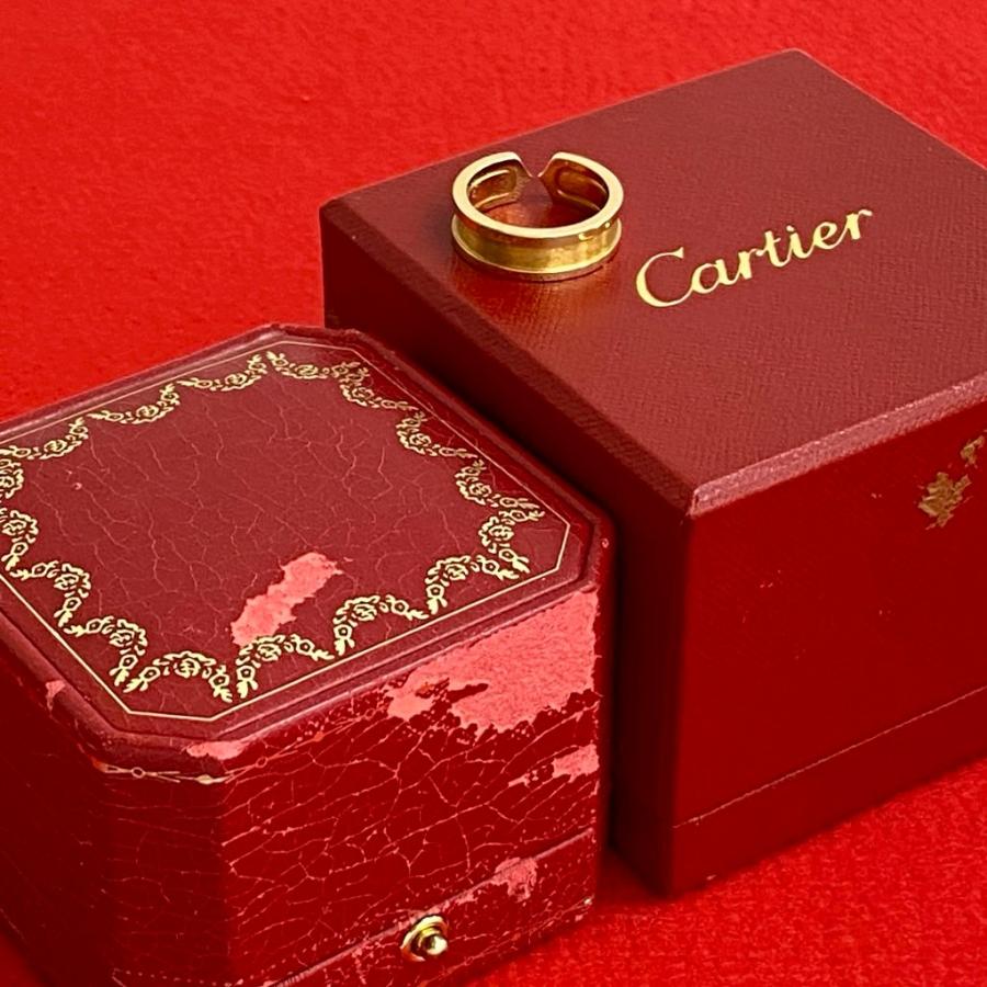 Cartier 極 美品 希少品 箱付 CARTIER カルティエ C2 リング K18 