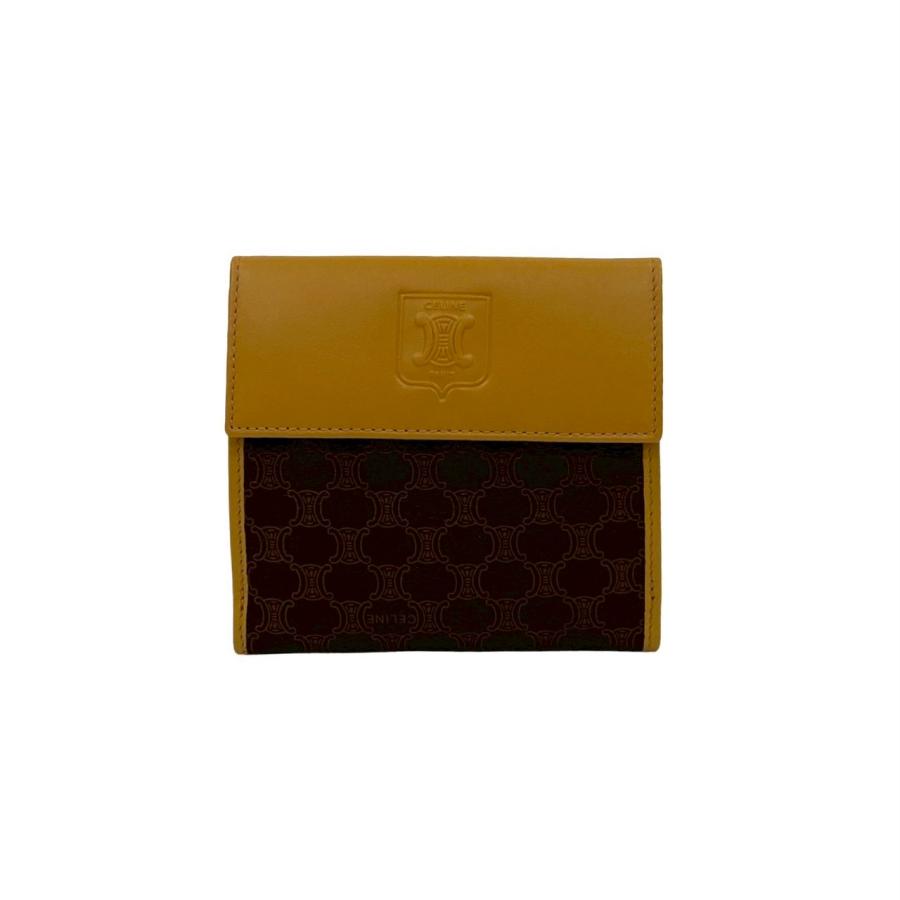 CELINE 極 美品 箱付 セリーヌ ヴィンテージ マカダム ブラゾン 柄  
