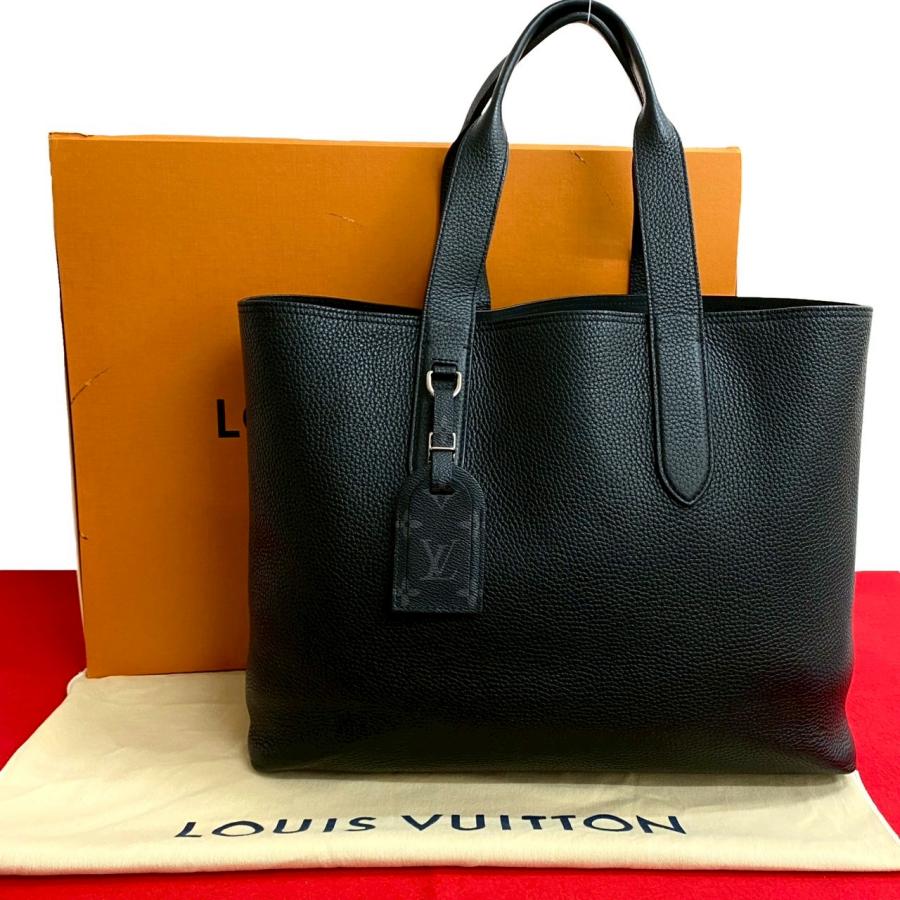 【極美品】ルイヴィトン カバ ヴォワヤージュ トリヨン レザー ノワール 大容量 ルイヴィトン トリヨンレザー カバ・ヴォワヤージュNV M52817