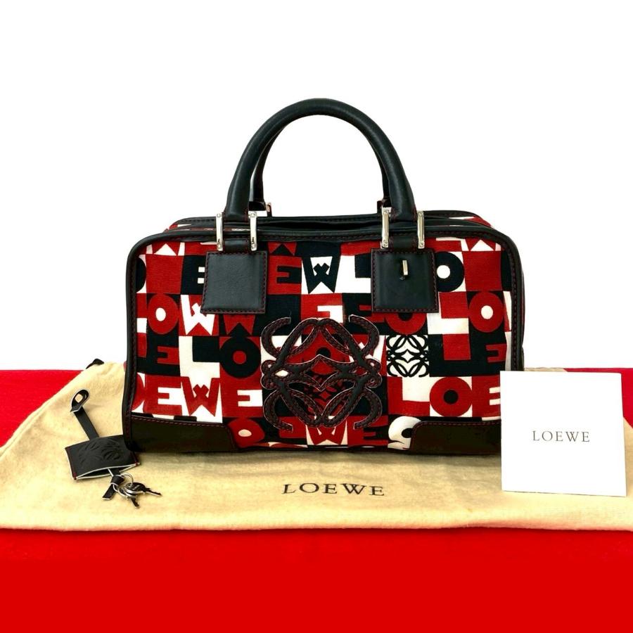 LOEWE（ロエベ） 極 美品 袋付 アマソナ 28 アナグラム ロゴ レザー 本 