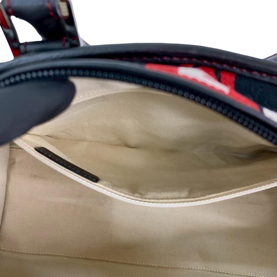 参定15万円 LOEWE ロエベ アナグラム キャンバス×レザー ボストン