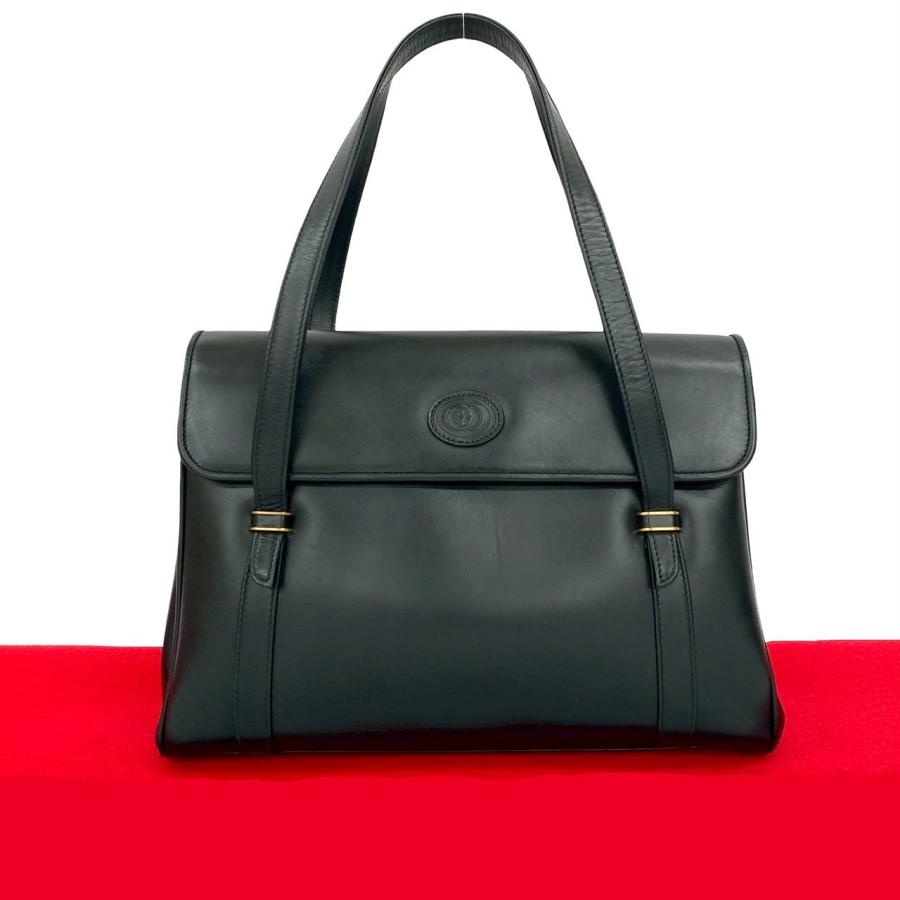 極 美品 オールドグッチ GG ロゴ レザー ハンドバッグ ミニ トートバッグ GUCCI 極 美品 希少品 グッチ オールドグッチ ヴィンテージ GG