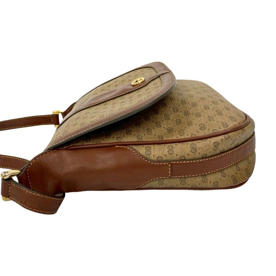 本物 グッチ GUCCI オールドグッチ マイクロGG ショルダーバッグ ポシェット PVC ネイビー バッグ 中古 GUCCI（グッチ） 極 美品 オールドグッチ ヴィンテージ マイクロ GG