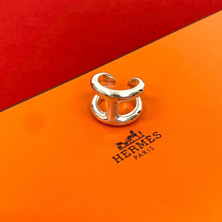 HERMES（エルメス） 極 美品 希少品 オスモズ GM シルバー925 リング