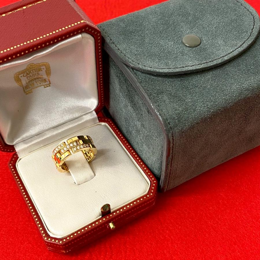 Cartier マイヨン パンテール　K18　３連ハーフ　ダイヤモンド PANTHERE DE CARTIER カルティエ マイヨンパンテール リング ハーフ