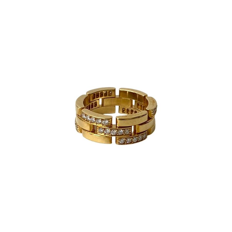 Cartier マイヨン パンテール　K18　３連ハーフ　ダイヤモンド Cartier（カルティエ） 極 美品 箱付き マイヨン パンテール 3連