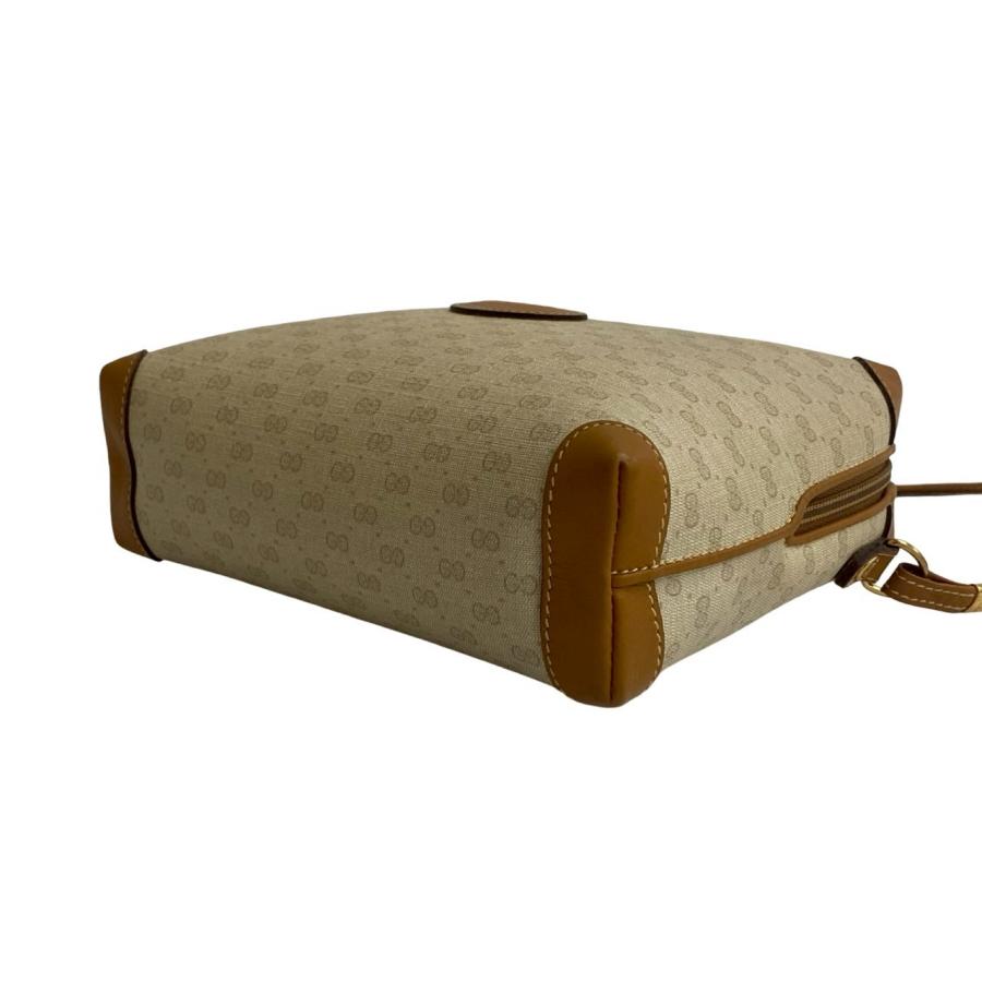 美品 GUCCI オールドグッチ マイクロ GG ショルダーバッグ ブラウン ヴィンテージ GUCCI グッチ マイクロGG 丸型 ショルダーバッグ