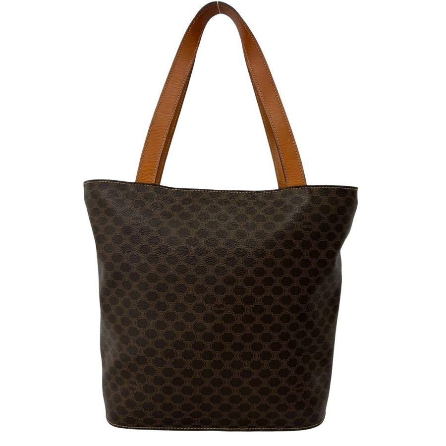 ​【セリーヌ／CELINE】マカダム柄 トートバッグ トリオンフ CELINE（セリーヌ） 極 美品 ヴィンテージ マカダム 柄 トリオンフ