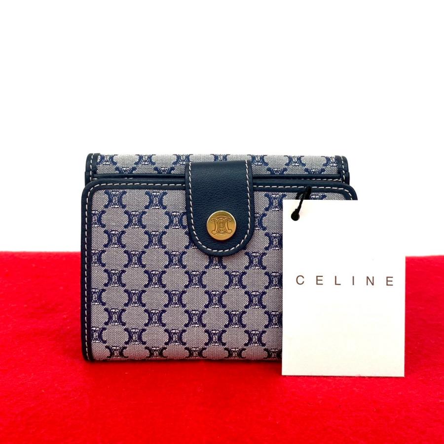 CELINE 未使用保管品 セリーヌ マカダム ブラゾン トリオンフ 柄  