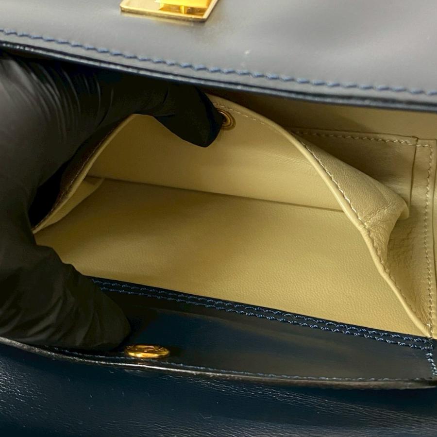 LOEWE（ロエベ） 極 美品 ヴィンテージ アナグラム ロゴ 金具 カーフ