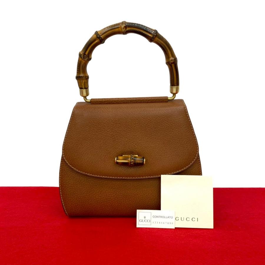 GUCCI 極 美品 グッチ オールドグッチ ヴィンテージ バンブー