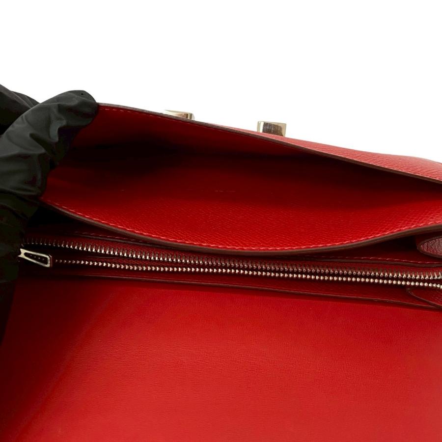 極 美品 □P 刻印 HERMES エルメス コンスタンスロング H 金具 ヴォーエプソン レザー 本革 二つ折り 長財布 ウォレット レッド 29420の画像