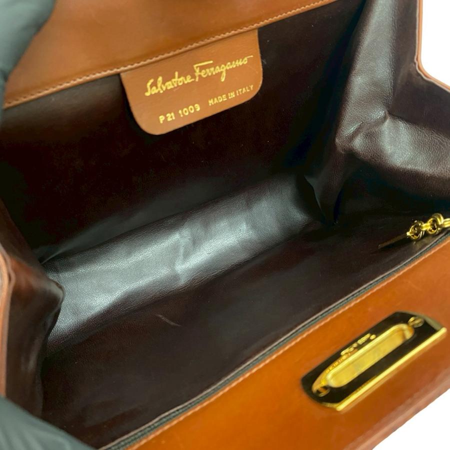 極 美品 Salvatore Ferragamo サルヴァトーレフェラガモ ガンチーニ