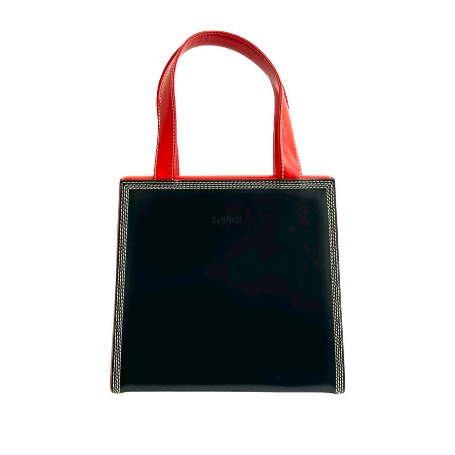 LOEWE ほぼ未使用 ロエベ ヴィンテージ ロゴ 型押し カーフ レザー 本